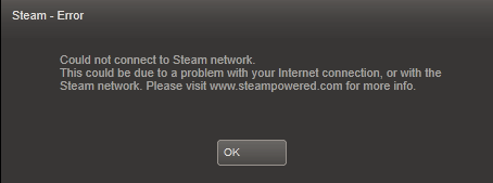 Steam Connection Error image