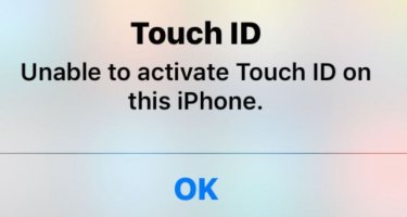  Touch ID cannot be enabled on this iPhone message