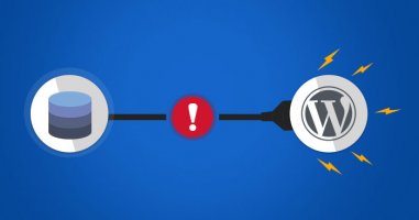 At causes a database connection error in WordPress