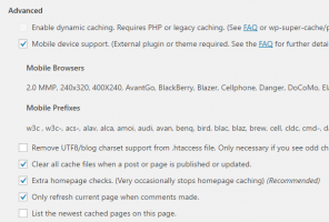Advacned settings in how to use Wp super Cache