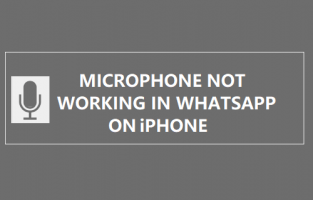 Microphone not working whatsapp on iphone