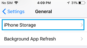 Iphone storage option
