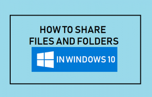 How to share files and folders in windows 10