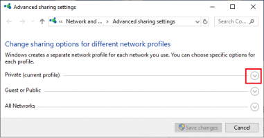Public private all networks windows file sharing