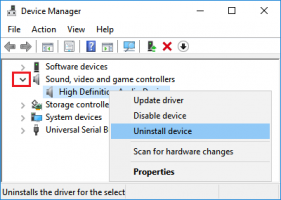 Tall audio device windows 10 device manager screen