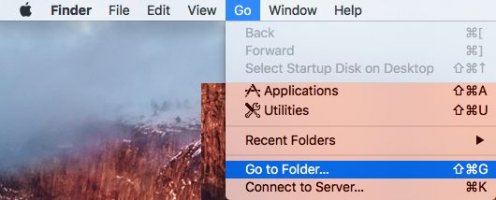 Go to folder mac