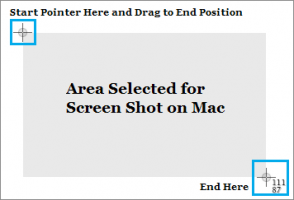 Take screen shot selected portion mac