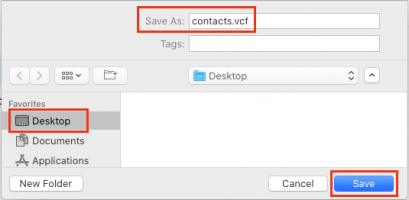 Save contacts file from gmail to computer