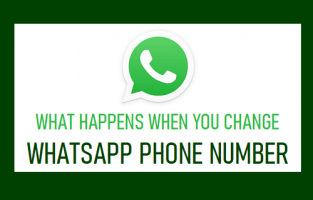 What happens when you change whatsapp phone number