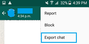 Export chat android phone