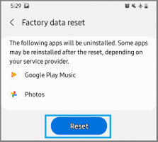 Reset android phone