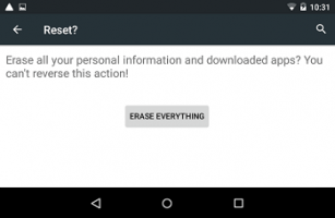 Erase all data android