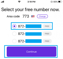 Select TextNow phone number
