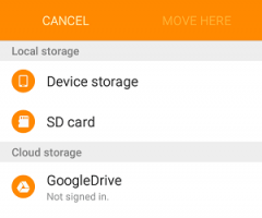 Move to sd card google drive