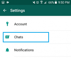 Whatsapp chats tab on android phone