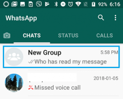 Open group message whatsapp android phone