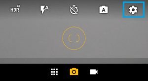 Setting icon camera app android