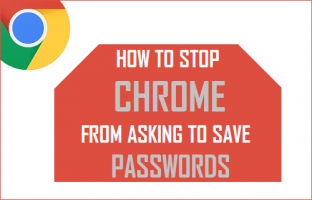 Stop chrome from asking to save passwords