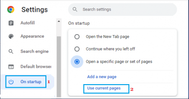 Add websites to open in chrome