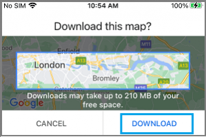 Download offline google maps