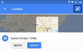 Edit offline google maps android