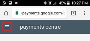 Google payments 3 line icon