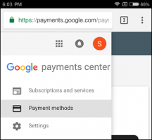 Payment methods tab google play store