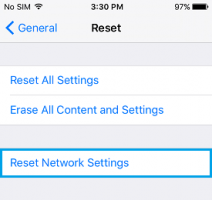 Reset network settings1