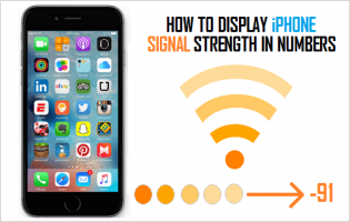 Iphone signal strength display numbers