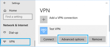 Vpn advanced options windows 10