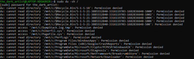 O space left on device error in linux 2 compressed