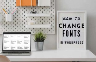 How to change fonts in wordpress featured image
