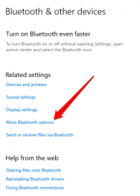 Luetooth missing how to fix more bluetooth options