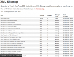 Xml sitemap