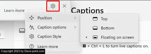  and turn off live caption in windows 7 compressed