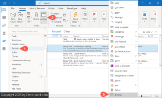 O archive emails in microsoft outlook 1 compressed