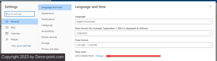 Nge time zone and language in outlook 6 compressed