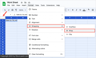 How to wrap text in google sheets 4 compressed