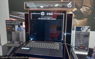 What Look AI PC HP Spectrex360 Laptop on Display