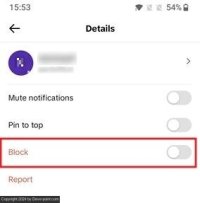 Block users tiktok mobile block dm toggle
