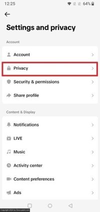 Block users tiktok mobile privacy