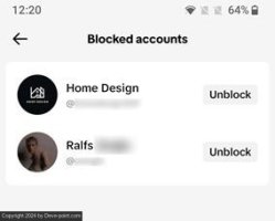 Block users tiktok mobile blocked list