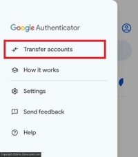 Transfer google authenticator transfer accounts