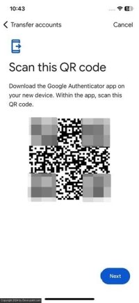 Er google authenticator qr code avaialble for scan