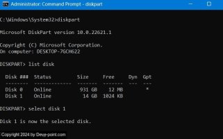 Format SD Android Diskpart Command