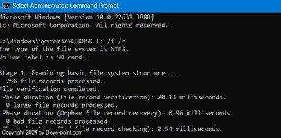 Format SD Android Chkdsk DS Card Volume Label