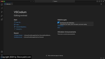 Vscodium welcome screen 800x452