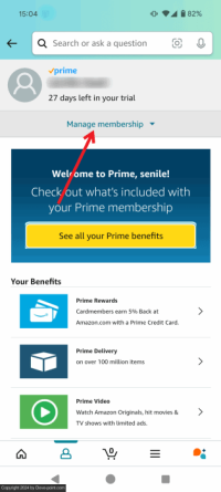 Cancel amazon prime mobile manage membership 1