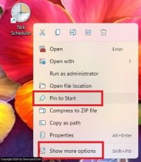  open windows task scheduler desktop shortcut more