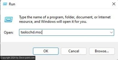 Ways to open windows task scheduler run